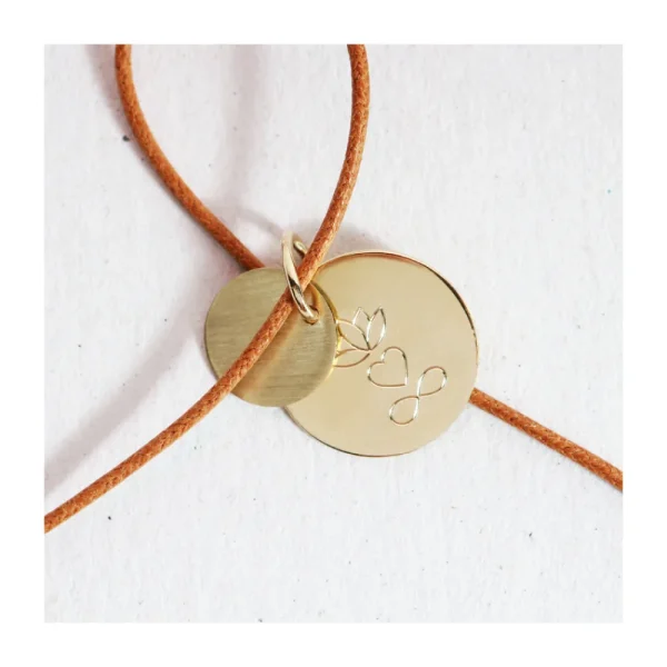 Fashion Puces. Round Gold Pendant Pendants | Customized Products