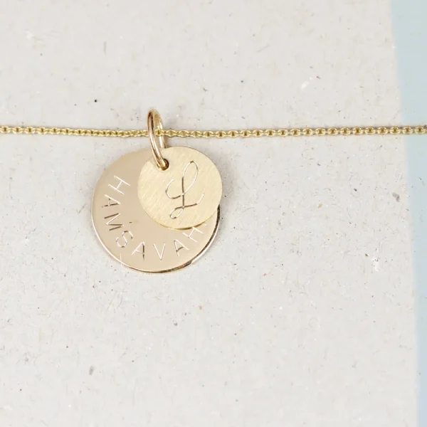 Fashion Puces. Round Gold Pendant Pendants | Customized Products