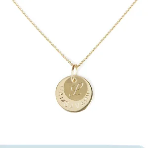 Fashion Puces. Round Gold Pendant Pendants | Customized Products