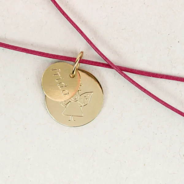 Fashion Puces. Round Gold Pendant Pendants | Customized Products