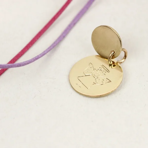 Fashion Puces. Round Gold Pendant Pendants | Customized Products