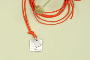 Online Puces. Squared Silver Pendant Pendants | Customized Products