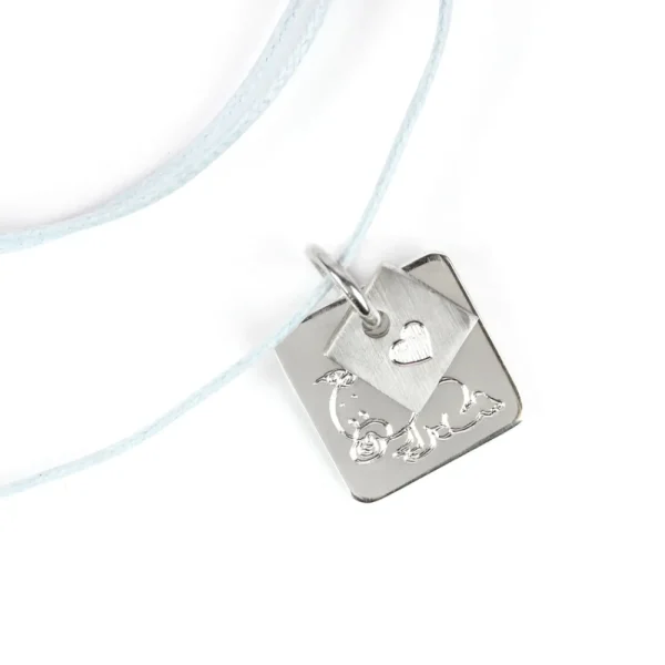 Online Puces. Squared Silver Pendant Pendants | Customized Products