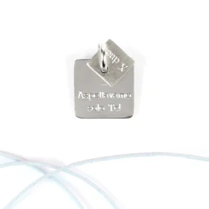 Online Puces. Squared Silver Pendant Pendants | Customized Products
