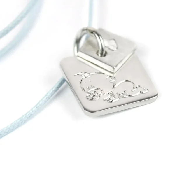 Online Puces. Squared Silver Pendant Pendants | Customized Products