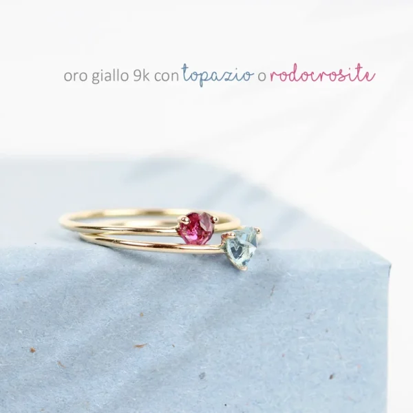 Outlet Puntacuore (Fuchsia). Ring Rings