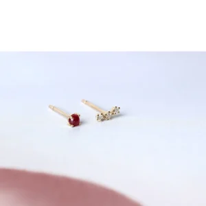 Online Red sigh. Single earring Earrings