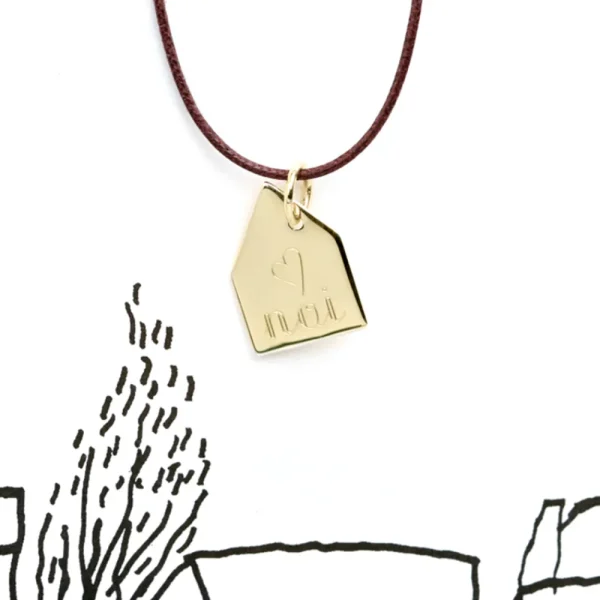 Outlet Se fosse un nido. Gold pendant Pendants | Customized Products