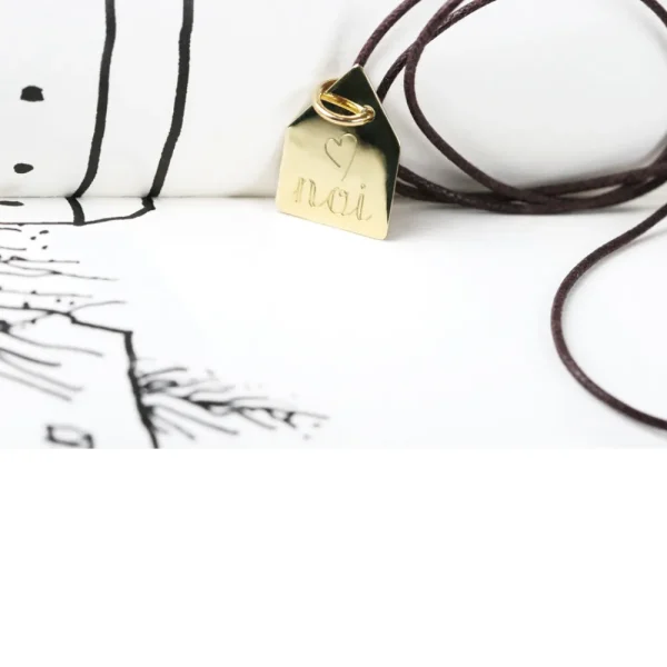 Outlet Se fosse un nido. Gold pendant Pendants | Customized Products