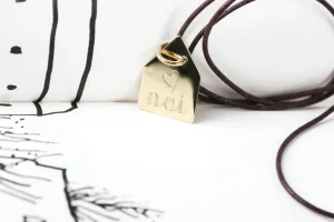 Outlet Se fosse un nido. Gold pendant Pendants | Customized Products