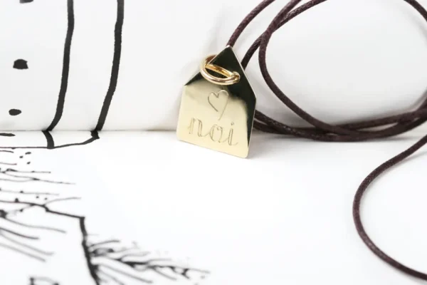 Outlet Se fosse un nido. Gold pendant Pendants | Customized Products
