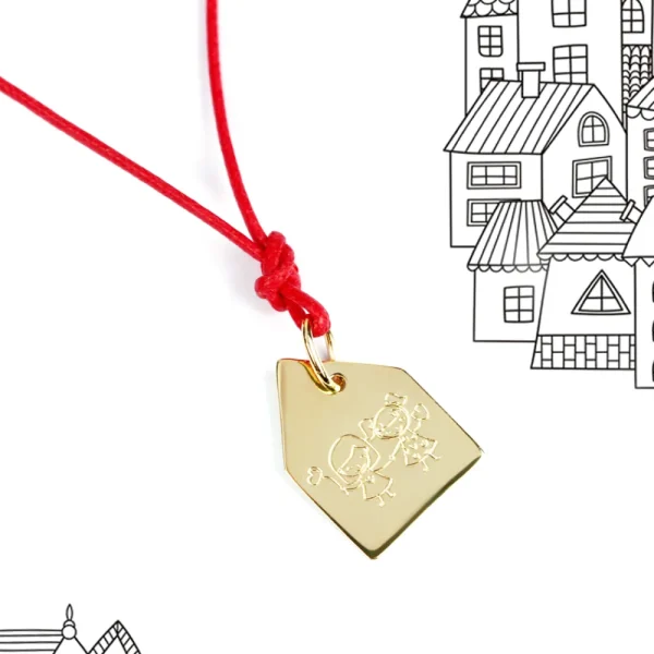 Outlet Se fosse un nido. Gold pendant Pendants | Customized Products