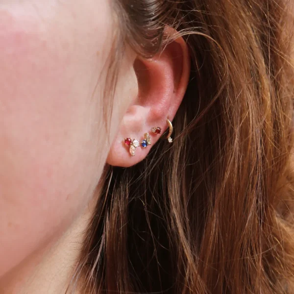Hot Sei (Mandelbrot set). Single earring Earrings