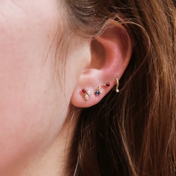 Hot Sei (Mandelbrot set). Single earring Earrings