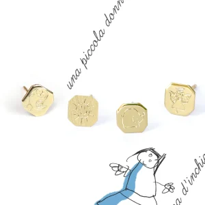 Discount Una piccola donna d’inchiostro. Single stud Earrings | Customized Products