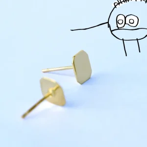 Discount Una piccola donna d’inchiostro. Single stud Earrings | Customized Products