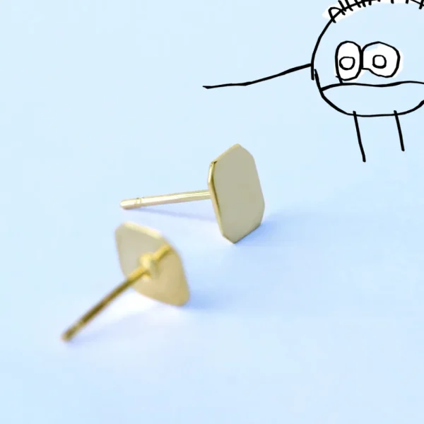Discount Una piccola donna d’inchiostro. Single stud Earrings | Customized Products