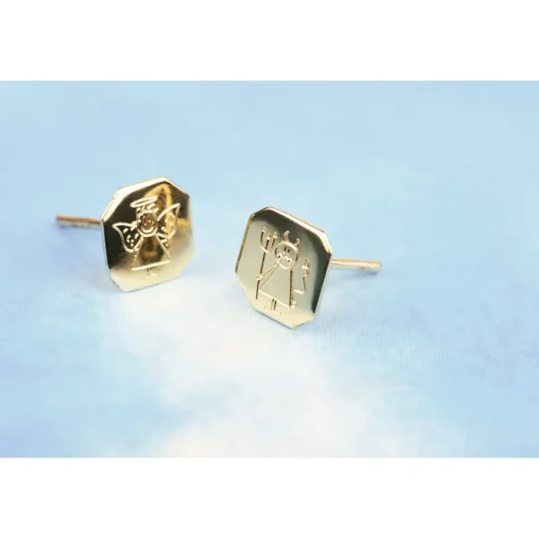 Discount Una piccola donna d’inchiostro. Single stud Earrings | Customized Products