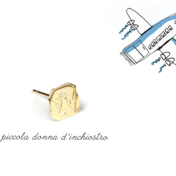 Discount Una piccola donna d’inchiostro. Single stud Earrings | Customized Products