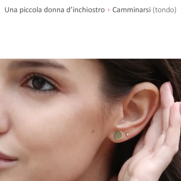 Discount Una piccola donna d’inchiostro. Single stud Earrings | Customized Products