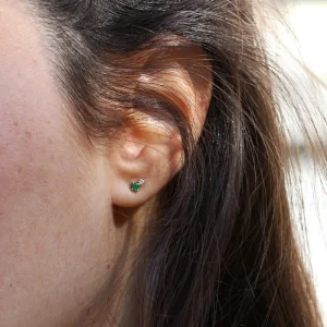 Hot Uno (Mandelbrot set). Single earring Earrings
