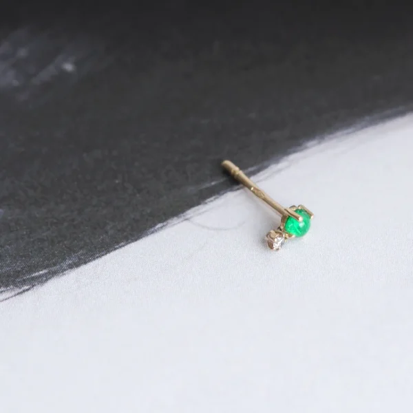 Hot Uno (Mandelbrot set). Single earring Earrings