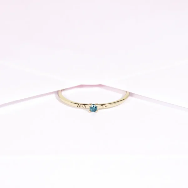 Sale What if (blue diamond). Ring Rings